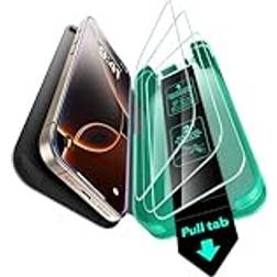 ESR 3 Pack 9H Glass for iPhone 16 Pro Max Screen Protector, [Military Grade Shatterproof & Longest Durable] Ultra-tough Tempered Glass with Updated Easy Installation Tool